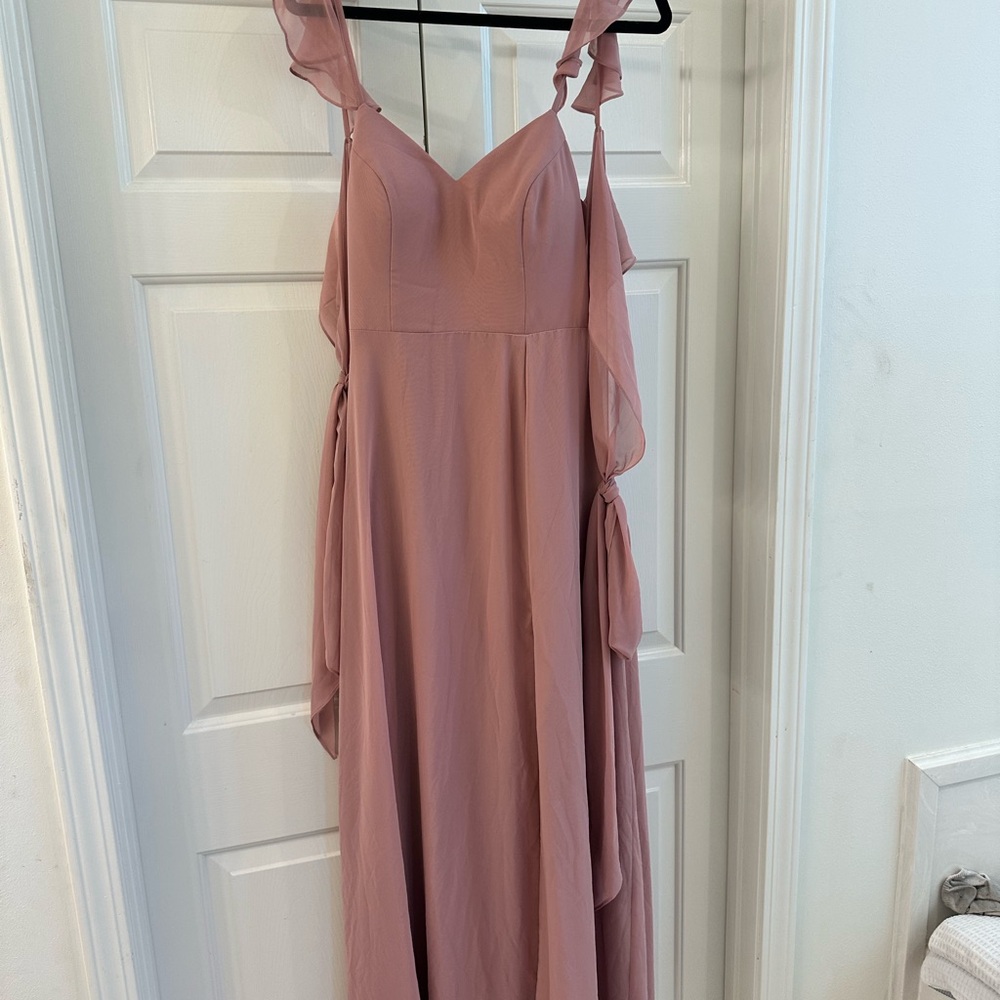 Azazie Everett Dusty Rose A8 Bridesmaid Dress